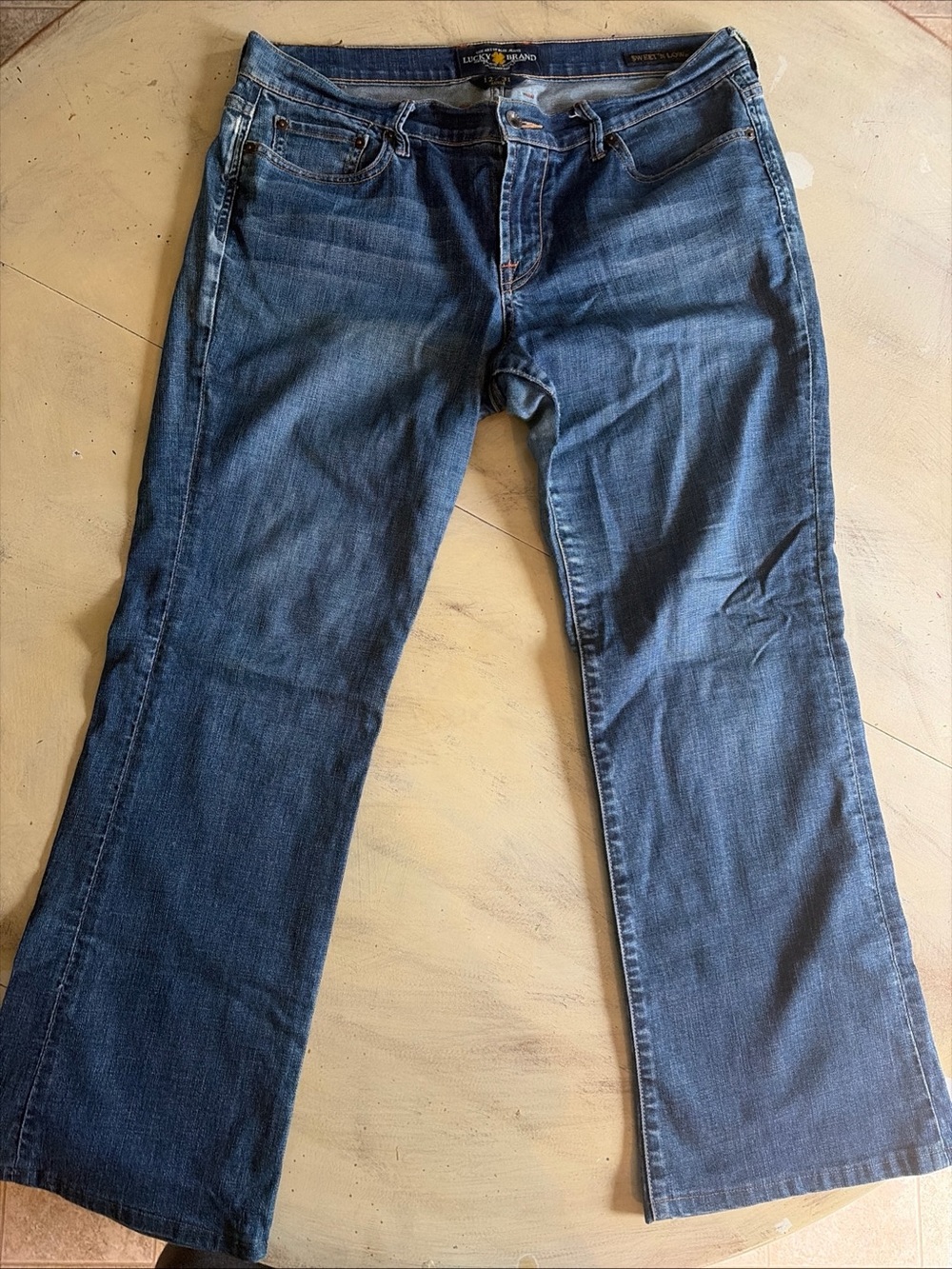 Lucky Brand Jeans Womens 12 / 31 Ankle Blue Denim Stretch Sweet N Low